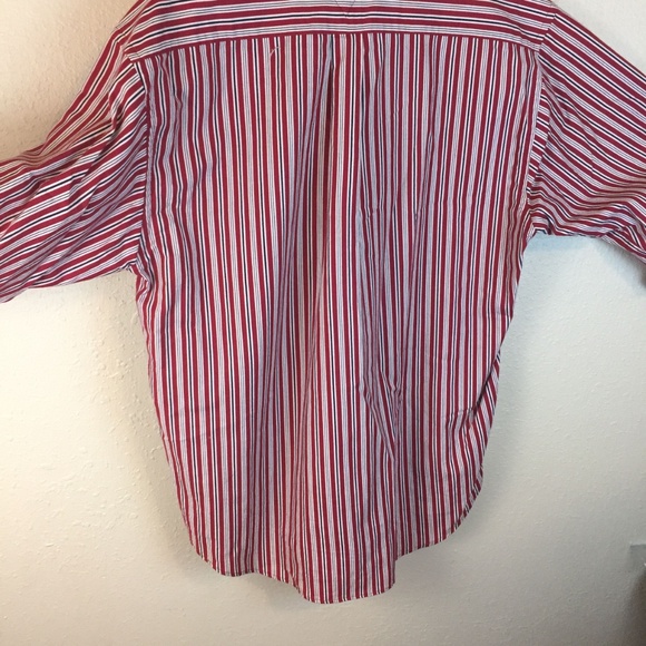💛1230 Tommy Hilfinger Striped Button Down Shirt - Picture 2 of 3